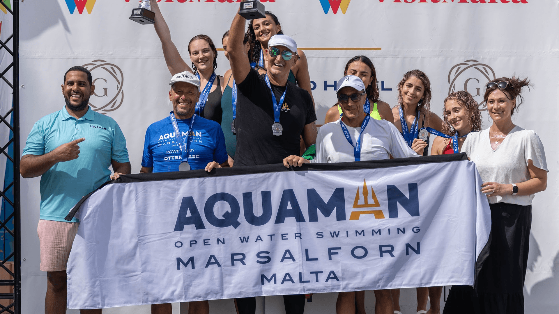 First-Ever Aquaman VisitMalta Open Water Swimming Event Brings Open-Water Swimmers From 16 Countries To Marsalforn, Gozo