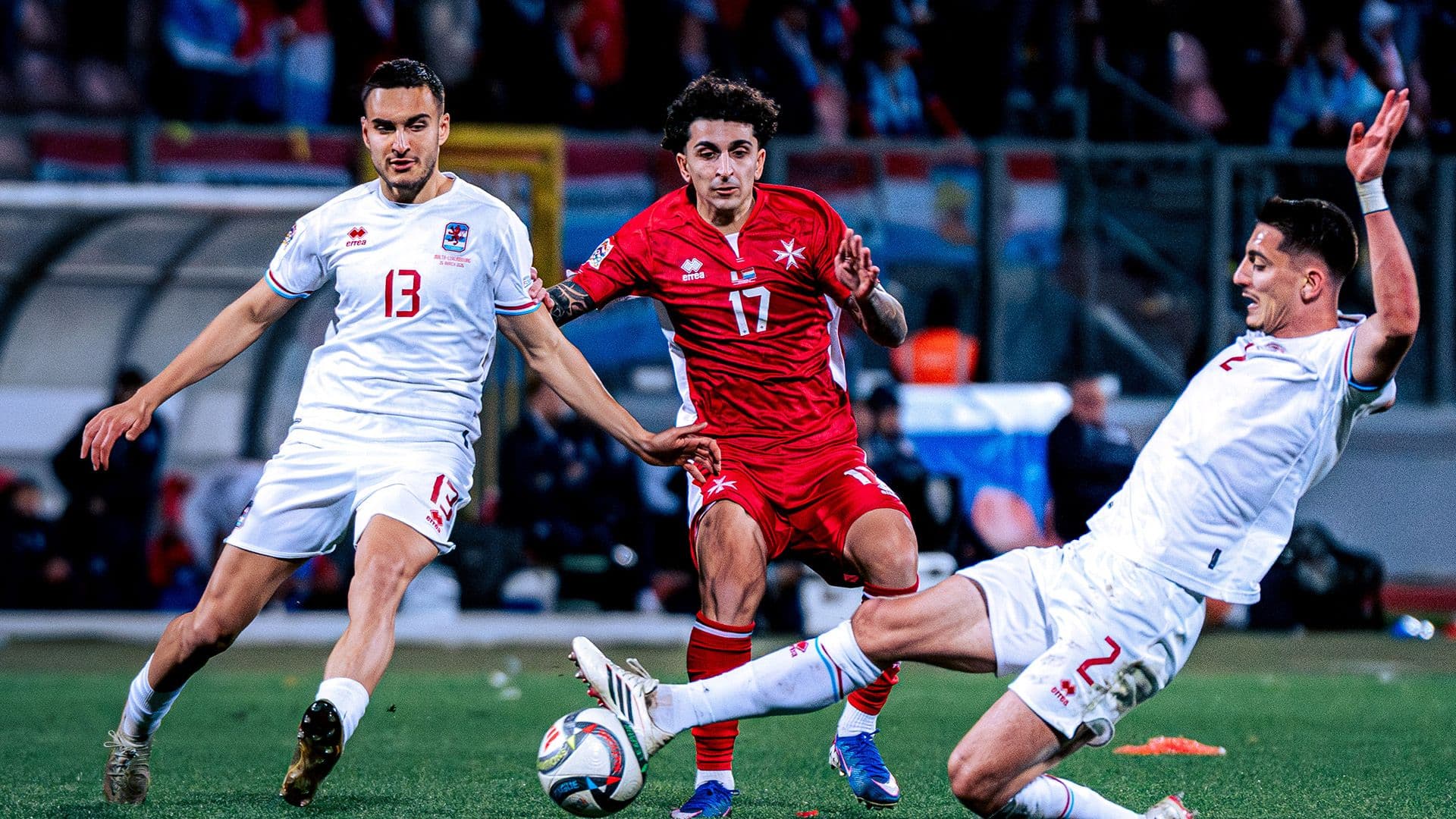 LUXEMBOURG BEAT MALTA IN PLAYOFF FIRST LEG