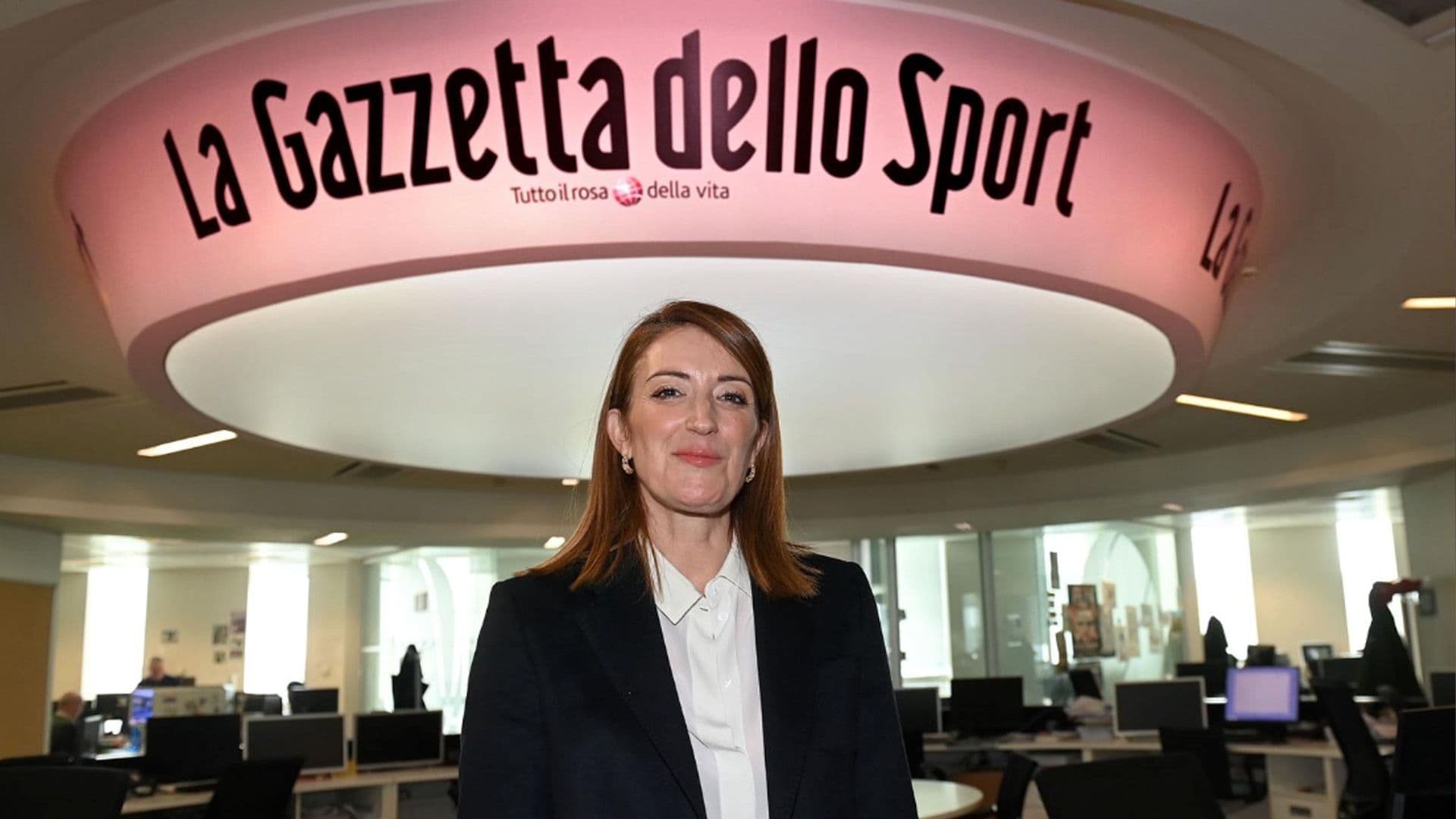 Haley Bugeja Receives EU Flag From President Metsola At Inter HQ