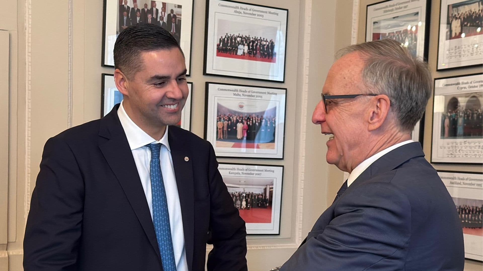 Deputy Prime Minister Ian Borg Meets With Canadian Politician Rob Oliphant